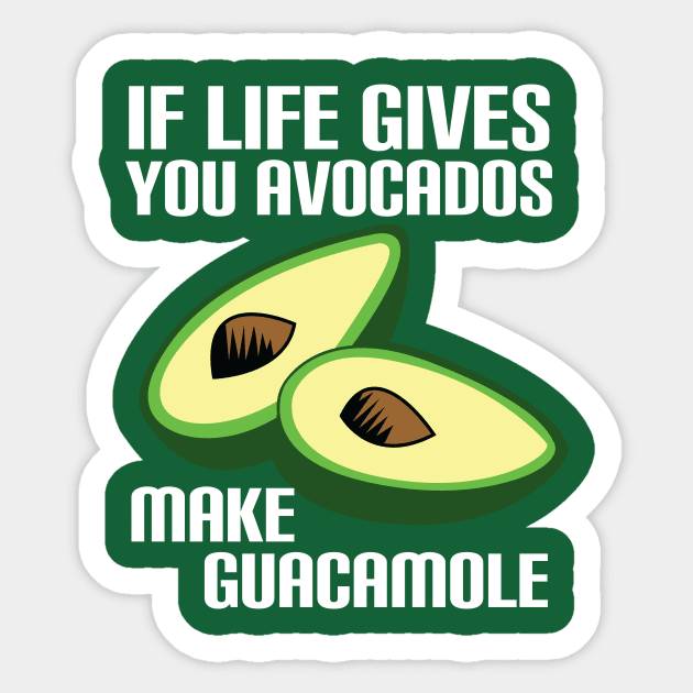 Funny Avocado Advice Sticker by epiclovedesigns